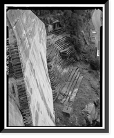 Historic Framed Print, Salinas Dam, Salinas River near Pozo Road, Santa Margarita vicinity, San Luis Obispo County, CA - 13,  17-7/8" x 21-7/8"