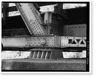 Historic Framed Print, Southern Pacific Railroad Shasta Route, Bridge No. 301.85, Milepost 301.85, Pollard Flat vicinity, Shasta County, CA - 9,  17-7/8" x 21-7/8"