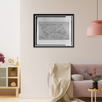 Historic Framed Print, Southern Pacific Railroad Shasta Route, Bridge No. 301.85, Milepost 301.85, Pollard Flat vicinity, Shasta County, CA - 12,  17-7/8" x 21-7/8"