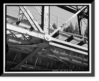 Historic Framed Print, Southern Pacific Railroad Shasta Route, Bridge No. 310.58, Milepost 310.58, Sims vicinity, Shasta County, CA - 13,  17-7/8" x 21-7/8"
