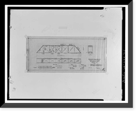 Historic Framed Print, Southern Pacific Railroad Shasta Route, Bridge No. 310.58, Milepost 310.58, Sims vicinity, Shasta County, CA - 17,  17-7/8" x 21-7/8"