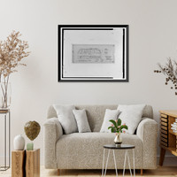 Historic Framed Print, Southern Pacific Railroad Shasta Route, Bridge No. 310.58, Milepost 310.58, Sims vicinity, Shasta County, CA - 17,  17-7/8" x 21-7/8"