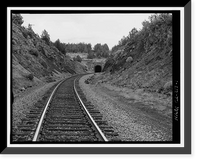 Historic Framed Print, Southern Pacific Railroad Natron Cutoff, Tunnel No. 18, Milepost 410, Dorris vicinity, Siskiyou County, CA,  17-7/8" x 21-7/8"