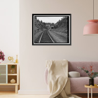 Historic Framed Print, Southern Pacific Railroad Natron Cutoff, Tunnel No. 18, Milepost 410, Dorris vicinity, Siskiyou County, CA,  17-7/8" x 21-7/8"