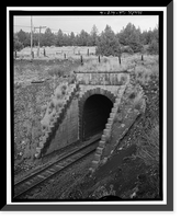 Historic Framed Print, Southern Pacific Railroad Natron Cutoff, Tunnel No. 18, Milepost 410, Dorris vicinity, Siskiyou County, CA - 2,  17-7/8" x 21-7/8"