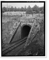 Historic Framed Print, Southern Pacific Railroad Natron Cutoff, Tunnel No. 18, Milepost 410, Dorris vicinity, Siskiyou County, CA - 2,  17-7/8" x 21-7/8"