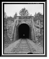 Historic Framed Print, Southern Pacific Railroad Natron Cutoff, Tunnel No. 18, Milepost 410, Dorris vicinity, Siskiyou County, CA - 6,  17-7/8" x 21-7/8"