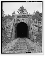 Historic Framed Print, Southern Pacific Railroad Natron Cutoff, Tunnel No. 18, Milepost 410, Dorris vicinity, Siskiyou County, CA - 6,  17-7/8" x 21-7/8"