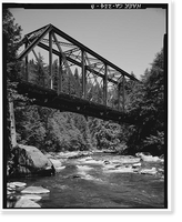Historic Framed Print, Southern Pacific Railroad Shasta Route, Bridge No. 324.99, Milepost 324.99, Shasta Springs vicinity, Siskiyou County, CA - 8,  17-7/8" x 21-7/8"