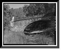 Historic Framed Print, Pleasants Valley Road Bridge, Spanning Pleasants Creek at Pleasants Valley Road, Vacaville vicinity, Solano County, CA - 7,  17-7/8" x 21-7/8"