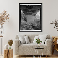 Historic Framed Print, Pleasants Valley Road Bridge, Spanning Pleasants Creek at Pleasants Valley Road, Vacaville vicinity, Solano County, CA - 8,  17-7/8" x 21-7/8"