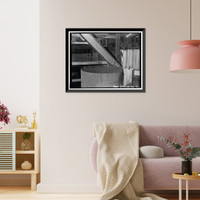 Historic Framed Print, Weidemeyer Bridge, Spanning Thomes Creek at Rawson Road, Corning vicinity, Tehama County, CA - 11,  17-7/8" x 21-7/8"