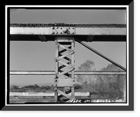Historic Framed Print, Weidemeyer Bridge, Spanning Thomes Creek at Rawson Road, Corning vicinity, Tehama County, CA - 20,  17-7/8" x 21-7/8"