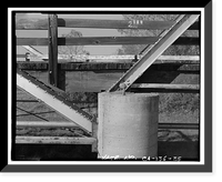 Historic Framed Print, Weidemeyer Bridge, Spanning Thomes Creek at Rawson Road, Corning vicinity, Tehama County, CA - 25,  17-7/8" x 21-7/8"