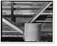 Historic Framed Print, Weidemeyer Bridge, Spanning Thomes Creek at Rawson Road, Corning vicinity, Tehama County, CA - 25,  17-7/8" x 21-7/8"