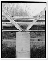 Historic Framed Print, Weidemeyer Bridge, Spanning Thomes Creek at Rawson Road, Corning vicinity, Tehama County, CA - 26,  17-7/8" x 21-7/8"