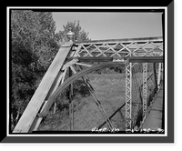 Historic Framed Print, Weidemeyer Bridge, Spanning Thomes Creek at Rawson Road, Corning vicinity, Tehama County, CA - 30,  17-7/8" x 21-7/8"