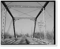 Historic Framed Print, Weidemeyer Bridge, Spanning Thomes Creek at Rawson Road, Corning vicinity, Tehama County, CA - 32,  17-7/8" x 21-7/8"