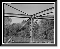 Historic Framed Print, Weidemeyer Bridge, Spanning Thomes Creek at Rawson Road, Corning vicinity, Tehama County, CA - 35,  17-7/8" x 21-7/8"