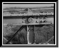 Historic Framed Print, Weidemeyer Bridge, Spanning Thomes Creek at Rawson Road, Corning vicinity, Tehama County, CA - 36,  17-7/8" x 21-7/8"