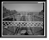 Historic Framed Print, Weidemeyer Bridge, Spanning Thomes Creek at Rawson Road, Corning vicinity, Tehama County, CA - 37,  17-7/8" x 21-7/8"