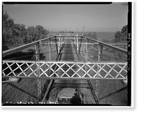 Historic Framed Print, Weidemeyer Bridge, Spanning Thomes Creek at Rawson Road, Corning vicinity, Tehama County, CA - 37,  17-7/8" x 21-7/8"