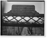 Historic Framed Print, Weidemeyer Bridge, Spanning Thomes Creek at Rawson Road, Corning vicinity, Tehama County, CA - 38,  17-7/8" x 21-7/8"