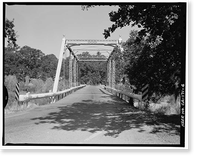 Historic Framed Print, Red Bank Creek Bridge, Spanning Red Bank Creek at Rawson Road, Red Bluff vicinity, Tehama County, CA - 4,  17-7/8" x 21-7/8"