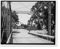 Historic Framed Print, Red Bank Creek Bridge, Spanning Red Bank Creek at Rawson Road, Red Bluff vicinity, Tehama County, CA - 10,  17-7/8" x 21-7/8"