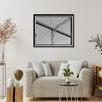 Historic Framed Print, Red Bank Creek Bridge, Spanning Red Bank Creek at Rawson Road, Red Bluff vicinity, Tehama County, CA - 13,  17-7/8" x 21-7/8"