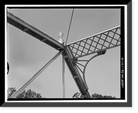 Historic Framed Print, Red Bank Creek Bridge, Spanning Red Bank Creek at Rawson Road, Red Bluff vicinity, Tehama County, CA - 14,  17-7/8" x 21-7/8"