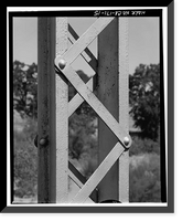 Historic Framed Print, Red Bank Creek Bridge, Spanning Red Bank Creek at Rawson Road, Red Bluff vicinity, Tehama County, CA - 15,  17-7/8" x 21-7/8"