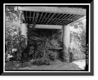 Historic Framed Print, Red Bank Creek Bridge, Spanning Red Bank Creek at Rawson Road, Red Bluff vicinity, Tehama County, CA - 16,  17-7/8" x 21-7/8"