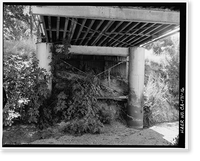 Historic Framed Print, Red Bank Creek Bridge, Spanning Red Bank Creek at Rawson Road, Red Bluff vicinity, Tehama County, CA - 16,  17-7/8" x 21-7/8"