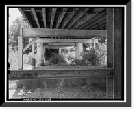 Historic Framed Print, Red Bank Creek Bridge, Spanning Red Bank Creek at Rawson Road, Red Bluff vicinity, Tehama County, CA - 18,  17-7/8" x 21-7/8"