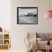 Historic Framed Print, Rocky Mountain Arsenal, Bounded by Ninety-sixth Avenue & Fifty-sixth Avenu, Commerce City, Adams County, CO - 50,  17-7/8" x 21-7/8"