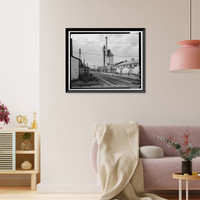 Historic Framed Print, Rocky Mountain Arsenal, Bounded by Ninety-sixth Avenue & Fifty-sixth Avenu, Commerce City, Adams County, CO - 79,  17-7/8" x 21-7/8"
