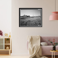 Historic Framed Print, Rocky Mountain Arsenal, Bounded by Ninety-sixth Avenue & Fifty-sixth Avenu, Commerce City, Adams County, CO - 105,  17-7/8" x 21-7/8"