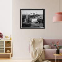 Historic Framed Print, Rocky Mountain Arsenal, Bounded by Ninety-sixth Avenue & Fifty-sixth Avenu, Commerce City, Adams County, CO - 122,  17-7/8" x 21-7/8"