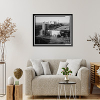 Historic Framed Print, Rocky Mountain Arsenal, Bounded by Ninety-sixth Avenue & Fifty-sixth Avenu, Commerce City, Adams County, CO - 122,  17-7/8" x 21-7/8"