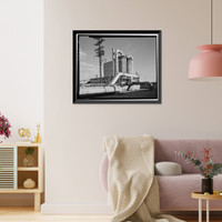 Historic Framed Print, Rocky Mountain Arsenal, Bounded by Ninety-sixth Avenue & Fifty-sixth Avenu, Commerce City, Adams County, CO - 124,  17-7/8" x 21-7/8"