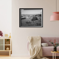 Historic Framed Print, Rocky Mountain Arsenal, Bounded by Ninety-sixth Avenue & Fifty-sixth Avenu, Commerce City, Adams County, CO - 128,  17-7/8" x 21-7/8"