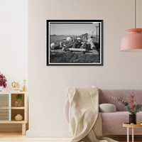 Historic Framed Print, Rocky Mountain Arsenal, Bounded by Ninety-sixth Avenue & Fifty-sixth Avenu, Commerce City, Adams County, CO - 135,  17-7/8" x 21-7/8"