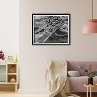 Historic Framed Print, Rocky Mountain Arsenal, Bounded by Ninety-sixth Avenue & Fifty-sixth Avenu, Commerce City, Adams County, CO - 138,  17-7/8" x 21-7/8"