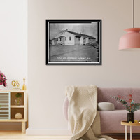 Historic Framed Print, Rocky Mountain Arsenal, Bounded by Ninety-sixth Avenue & Fifty-sixth Avenu, Commerce City, Adams County, CO - 168,  17-7/8" x 21-7/8"