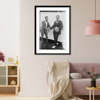 Historic Framed Print, Eddie Polo & Harry Myers,  17-7/8" x 21-7/8"