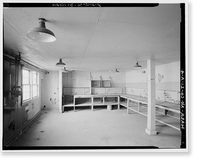 Historic Framed Print, Rocky Mountain Arsenal, Vehicle Maintenance Shop, 1000 feet South of December Seventh Avenue, 200 fe, Commerce City, Adams County, CO - 4,  17-7/8" x 21-7/8"