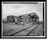 Historic Framed Print, Rocky Mountain Arsenal, Mustard Manufacturing-Filling Building, December Seventh Avenue & D Street, Commerce City, Adams County, CO - 3,  17-7/8" x 21-7/8"