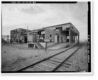 Historic Framed Print, Rocky Mountain Arsenal, Mustard Manufacturing-Filling Building, December Seventh Avenue & D Street, Commerce City, Adams County, CO - 3,  17-7/8" x 21-7/8"