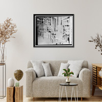 Historic Framed Print, Rocky Mountain Arsenal, Mustard Manufacturing-Filling Building, December Seventh Avenue & D Street, Commerce City, Adams County, CO - 10,  17-7/8" x 21-7/8"